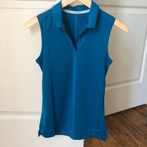 Nike teal blue golf polo